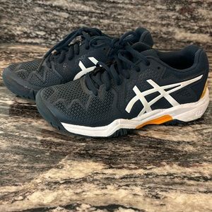ASICS Junior blue tennis shoes. Size 1.